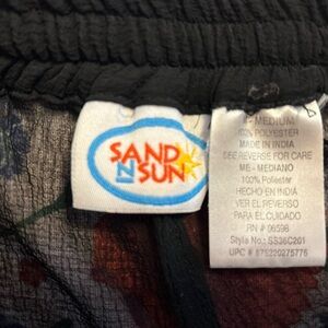 Vintage Sand N Sun Black Bathing Suit Coverup Pants